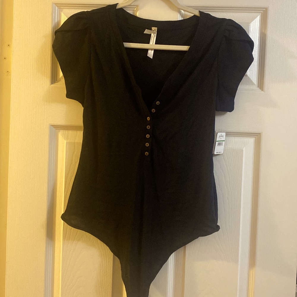 Free people Henley style bodysuit